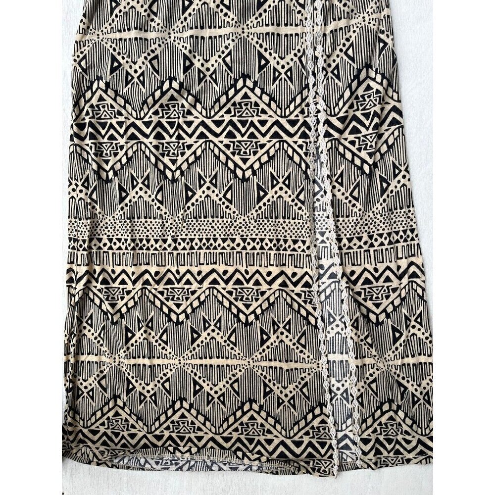 Thml Cynthia Embroidered Side Slit Belt Printed Maxi Dress - Picture 6 of 13